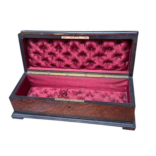 19th Century Antique Louis Philippe French Inlaid Glove or Jewelry Box For Sale - Image 5 of 6