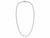 Substantial and highly detailed, this 10K White Gold designer necklace is set with round CVD lab-grown diamonds in a...