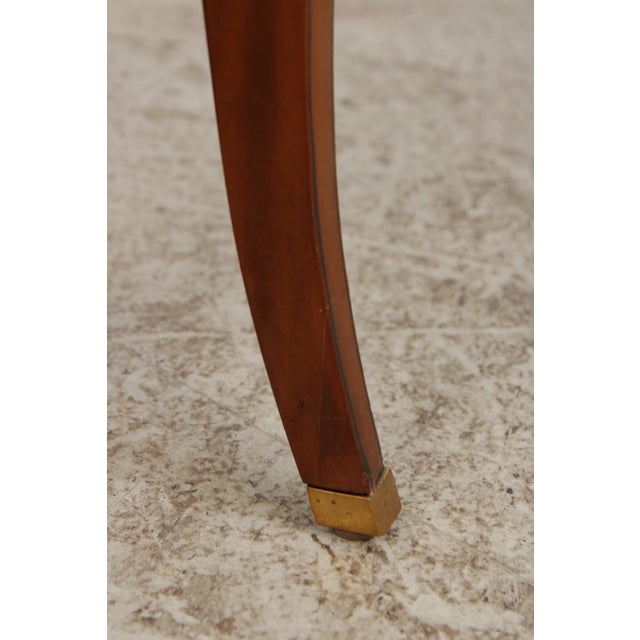 Maitland Smith 3 Drawer Satinwood Louis XV Style End Table For Sale - Image 14 of 18