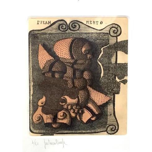 Gaetano Pompa, Fragment Edition of 60, 1980s, Etching For Sale