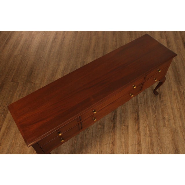 Late 20th Century Alvin Rothenberger Bench Made Queen Anne Style Mahogany Sideboard For Sale In Philadelphia - Image 6 of 12