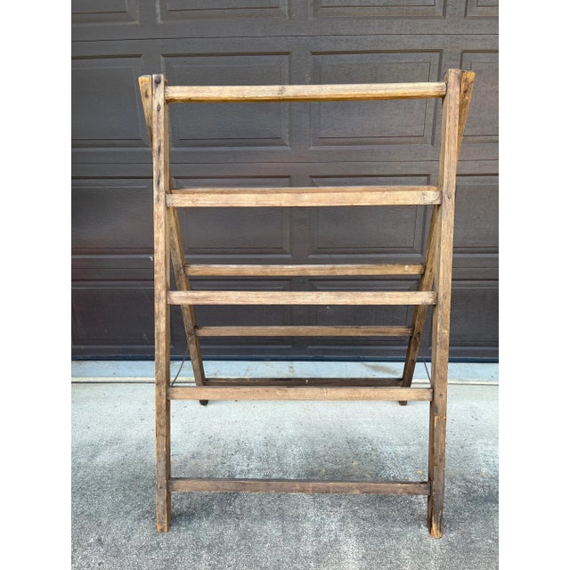 Mid 19th Century Antique Folding Wooden Drying Rack Chairish