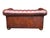 Chestnut English Love Seat Vintage Chesterfield Leather For Sale - Image 8 of 16