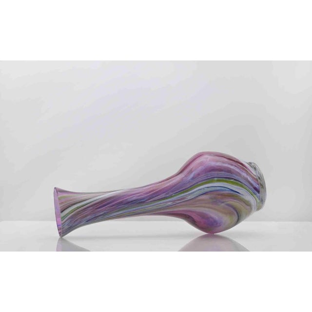 Vintage Glass Vase, Italy, 1970s For Sale - Image 3 of 5