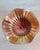 Antique Northwood Amethyst Beaded Cable 3-Footed Carnival Glass Bowl For Sale - Image 9 of 10