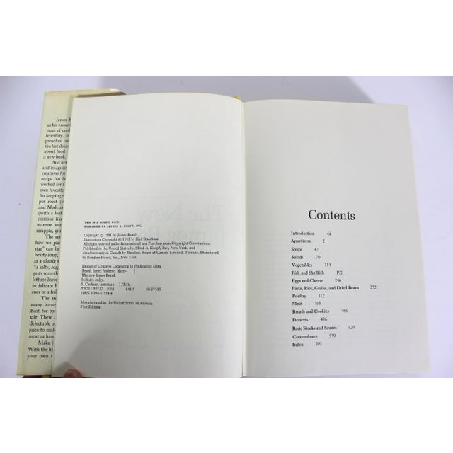 Yellow 1981 First Edition the New James Beard Vintage Cookbook Cook Book For Sale - Image 8 of 11