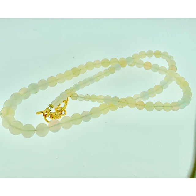 Contemporary Natural Opal Faceted Bead Single Strand Necklace on Clearance Silver Clasp For Sale - Image 3 of 18