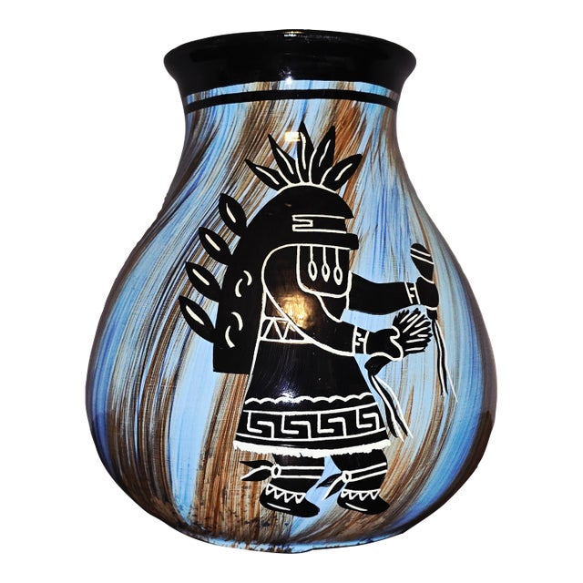 1971 Mapaw Hand‑Painted Southwestern Studio Pottery Vase – Arizona Artisan Work For Sale
