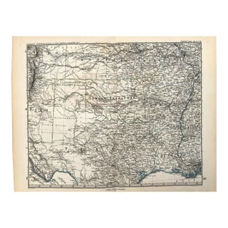 1877-8 Stieler Maps of Northwest and Southcentral US For Sale