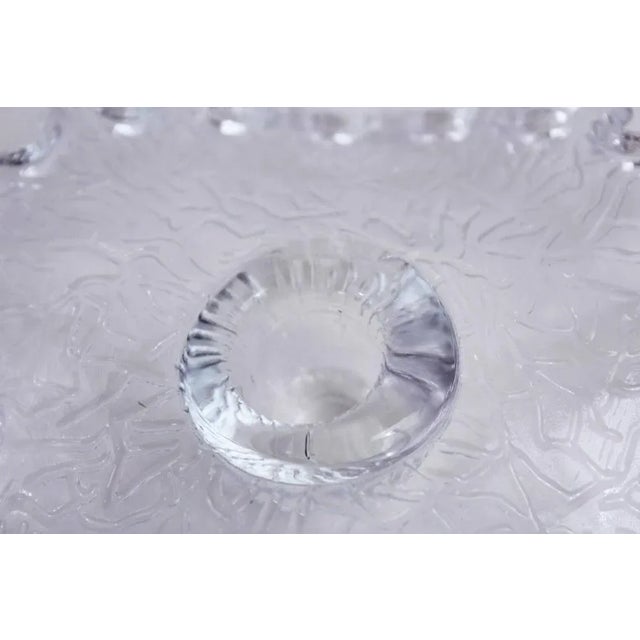 Glass Vintage Candleholder in Glass, 1970s For Sale - Image 7 of 11