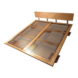 1990s Vintage King Bed Platform For Sale