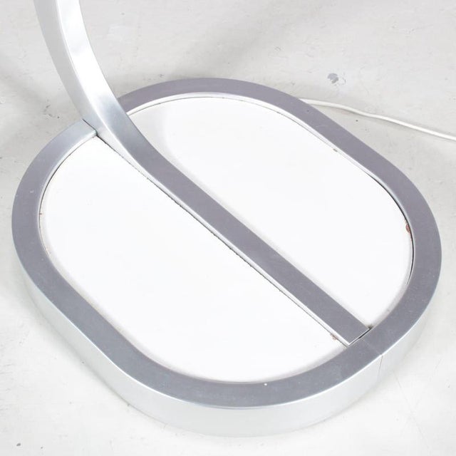 Silver Accent Floor Lamp by Jan Ekselius for Orrefors, Sweden, 1970s For Sale - Image 8 of 15