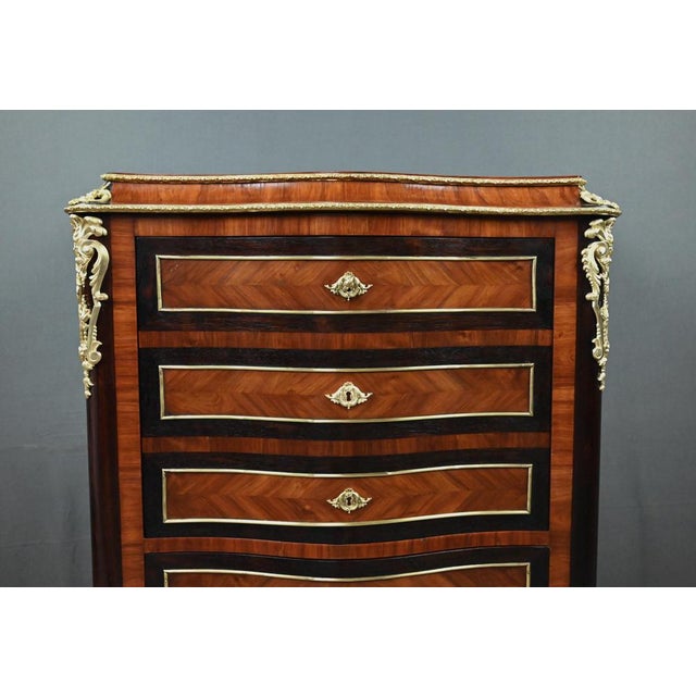 Wood Mid-19th Century Napoleon III Wooden Secretary For Sale - Image 7 of 18