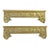 Custom Made Gold Leaf Carved Wood Hollywood Regency Window Cornice Boards- A Pair For Sale