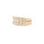 0.8 Carat Round F-G/Si1si2 Channel Set Diamond in 14k Yellow Gold Statement Ring, Size 6 For Sale In Miami - Image 6 of 6