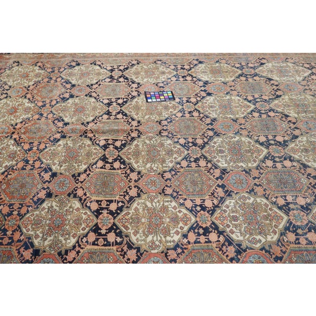Antique Mohtasham Kashan Rug 7'6'' X 10'3'' For Sale - Image 11 of 11
