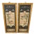Neoclassical Vintage Painted Wall Panels With Birds, Gilded Frames For Sale