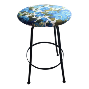 Vintage Comfort Lines Mid Century Metal Swivel Bar Stool