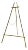 Vintage Gilt Gold Faux Bamboo Metal Easel For Sale
