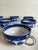 Classic blue willow pattern tea/coffee cups. Burslem, England. Set includes 8 cups and 6 saucers. Saucers are 6 1/2 " in...