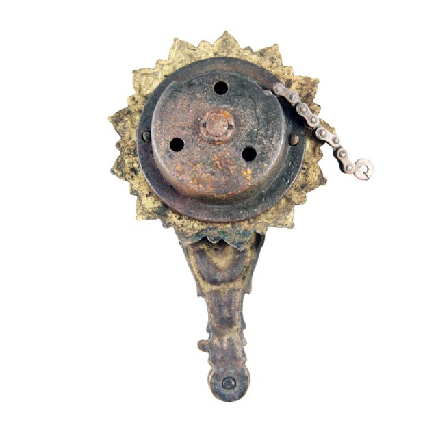 Victorian Victorian Porcelain & Bronze Bell Lever For Sale - Image 3 of 3