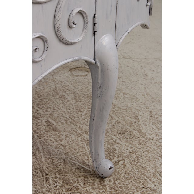 Henredon Custom Painted Finish Sideboard Cabinet For Sale - Image 15 of 18