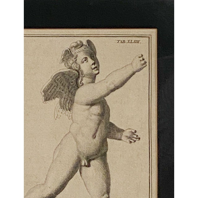 Figurative 18th or 19th Century Italian Engraving of a Putto For Sale - Image 3 of 4