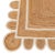 White Scallop White Jute Hand Made Rug 2.5'x8' Ft. For Sale - Image 8 of 12