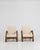 Pair of Faux Bamboo Reclining Armchairs With Bouclé Upholstery Cream Mid 20th Century For Sale - Image 11 of 16