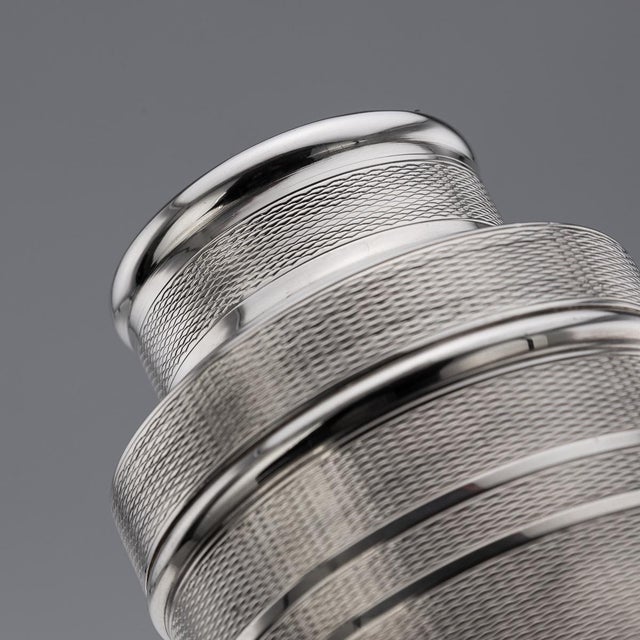 20th Century English Silver Travel Cocktail Shaker, 1950s For Sale - Image 6 of 12