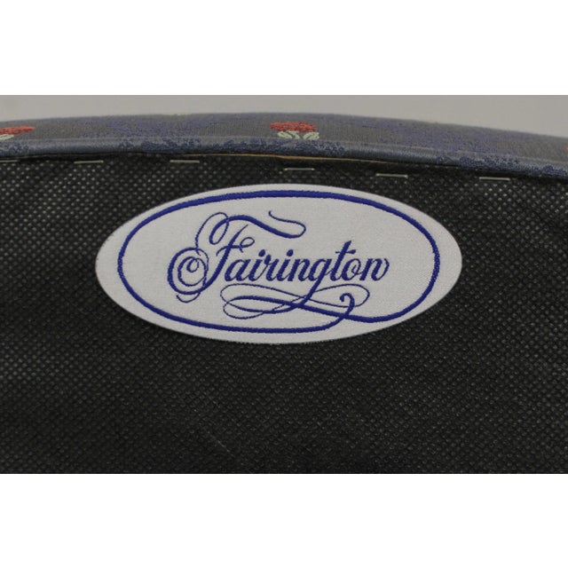 Pair Fairington Queen Anne Cherry Upholstered Open Armchairs For Sale - Image 12 of 13