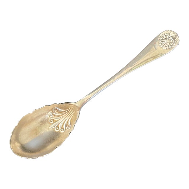 1847 Rogers Bros. A1 Shell 1860 Silverplate Sugar Shell Spoon For Sale