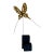1970s Brutalist Torch Cut Butterfly Sculpture on Wood Base For Sale