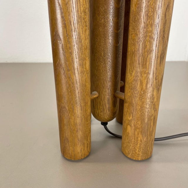 Brown Organic Sculptural Wooden Rocket Table Light from Temde, Germany, 1970s For Sale - Image 8 of 18