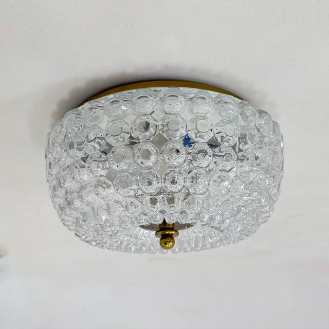 Metal Vintage Ceiling Lamp from Glashütte Limburg, 1970s For Sale - Image 7 of 15