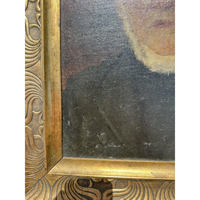 Heinrich Pforr, Portrait of a Gentleman with a White Beard, 1909, Oil on Canvas For Sale - Image 9 of 12