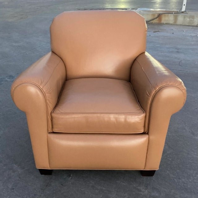 Hancock & Moore Model “Harbison” Leather Club Chair For Sale In Denver - Image 6 of 13
