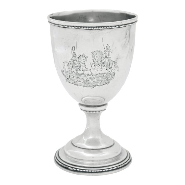 Historic Charleston Silver Goblet - Light Dragoons vs Georgia Hussars, 1856 For Sale