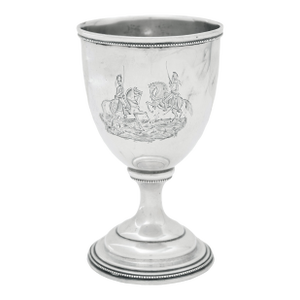 Historic Charleston Silver Goblet - Light Dragoons vs Georgia Hussars, 1856
