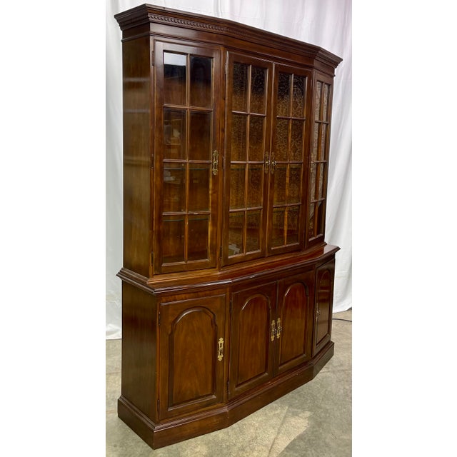 Vintage Drexel Heritage Solid Cherry American Classical China Display