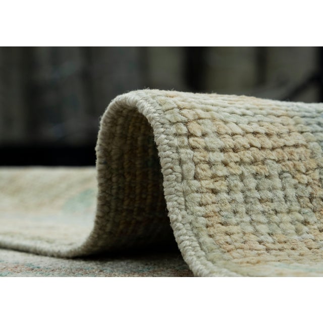 Textile Turkish Oushak Rug 3'10" x 5'9" #17248 For Sale - Image 7 of 8