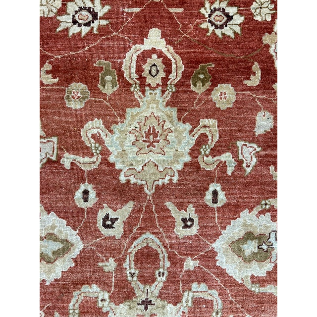 Textile 6ft 5in × 8ft 2in Persian Style Oushak Wool Area Rug For Sale - Image 7 of 12