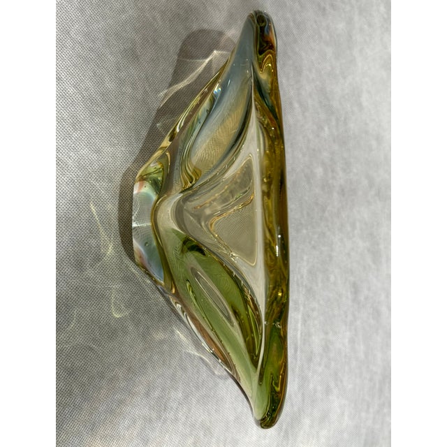 Blue Pizzicato Vase and Bowl attributed to Hana Machovská for Mstišov/Karlovarske Sklo, 1959, Set of 2 For Sale - Image 8 of 11