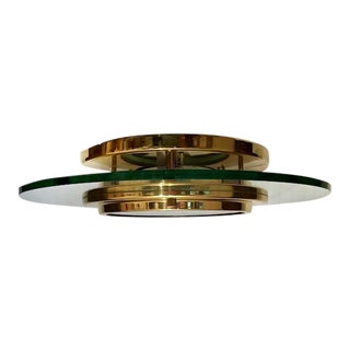 1960s Robert Sonneman "Saturn-Theme” Flush Mount For Sale