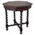 Antique Hexagonal Side or Center Walnut Table With Six Carved Legs For Sale - Image 13 of 13