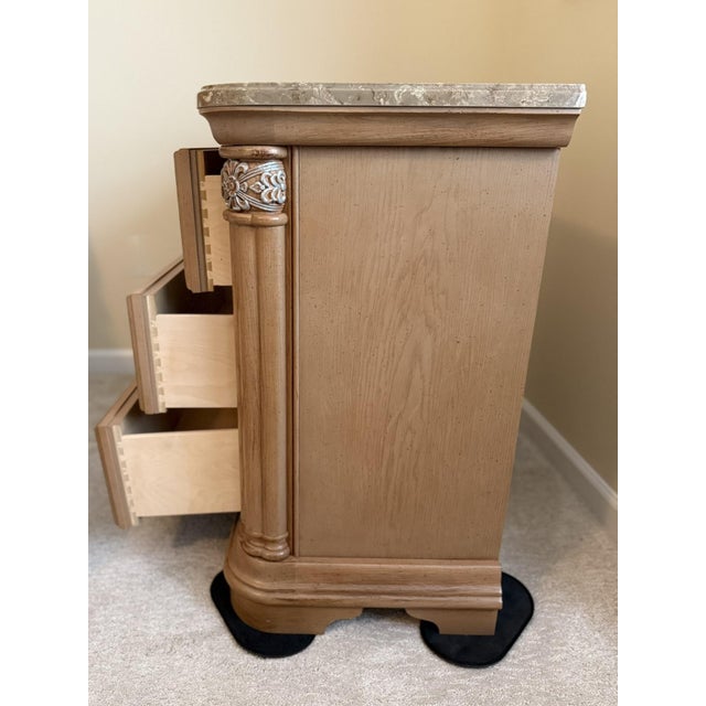 2000 - 2009 Stanley Coronation Bachelor's Chest With Cultured Marble Top (2) For Sale - Image 5 of 18