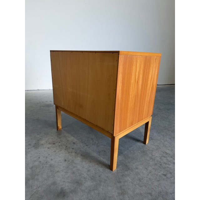 Pair of Mid Century Danish Three Drawer Chests, Bedside Table Nightstands For Sale - Image 10 of 12
