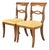 Kindel Furniture Style Regency Carved Walnut Side Chairs or Dining Chairs, Pair For Sale