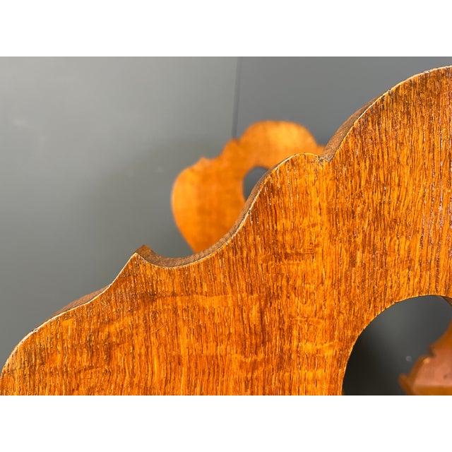 1960s Vintage Brutalist Heart-Shaped Chairs, 1960s, Set of 6 For Sale - Image 5 of 11