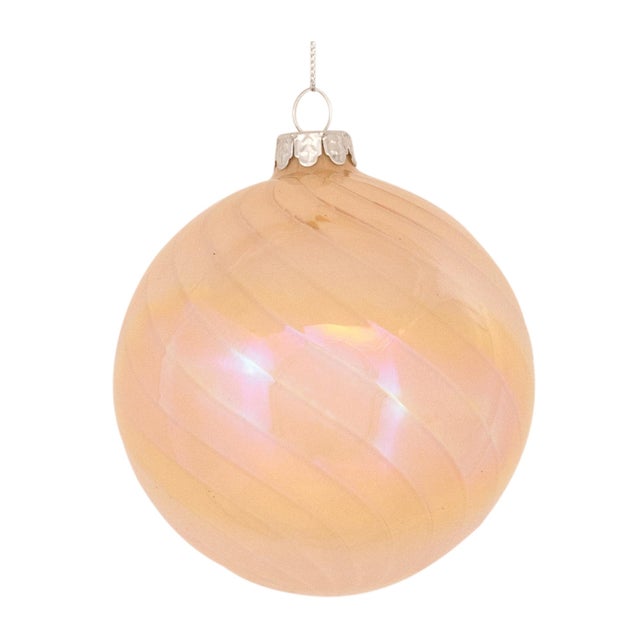 Kenneth Ludwig Chicago Irredescent Glass Ornament (Set of 6) For Sale - Image 4 of 5